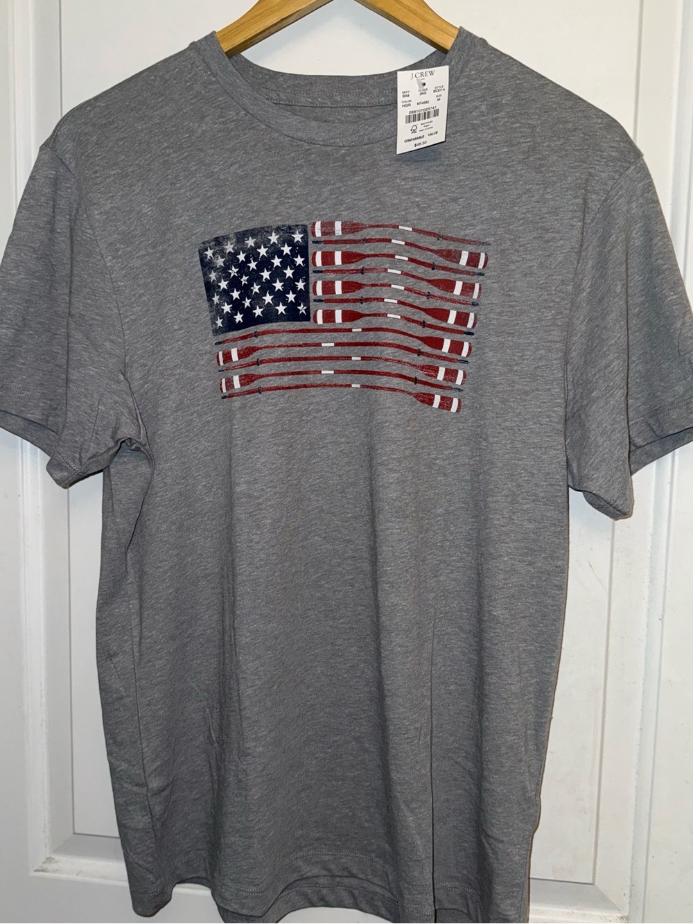 J. Crew "FOARth of July" American Flag Graphic Tee - NWT